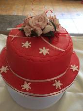 Red Xmas Cake